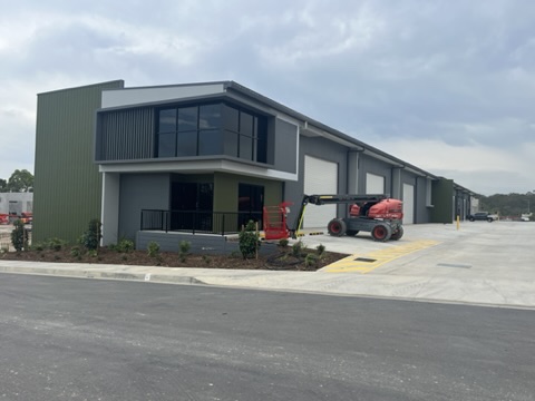 Exterior of industrial units at 22-24 Daintree Drive, Redland Bay